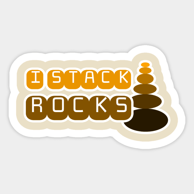 I Stack Rocks Sticker by AKdesign